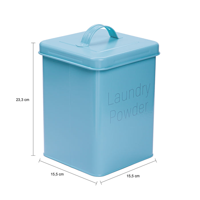 QUVIO Waspoeder box - Metaal - Blauw