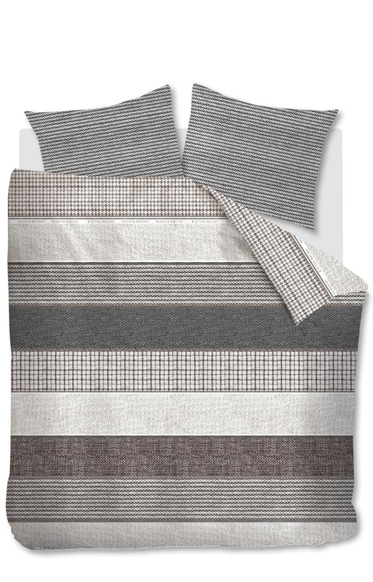 Riviera Maison Tailor  dekbedovertrek - 200x200|220 - Antraciet
