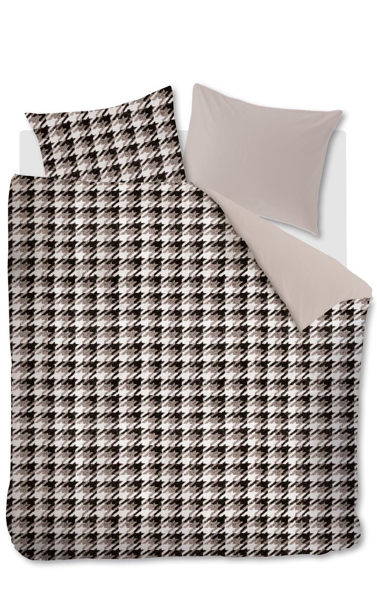 Riviera Maison Pied de Poule  Dekbedovertrek - 260x200|220 - Zand