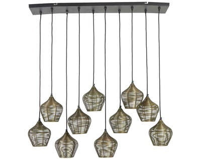 Light&living Hanglamp 10L 120x25x29,5 cm ALVARO antiek brons