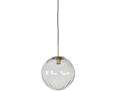 Light&living Hanglamp Ø30 cm MAGDALA glas licht grijs+goud