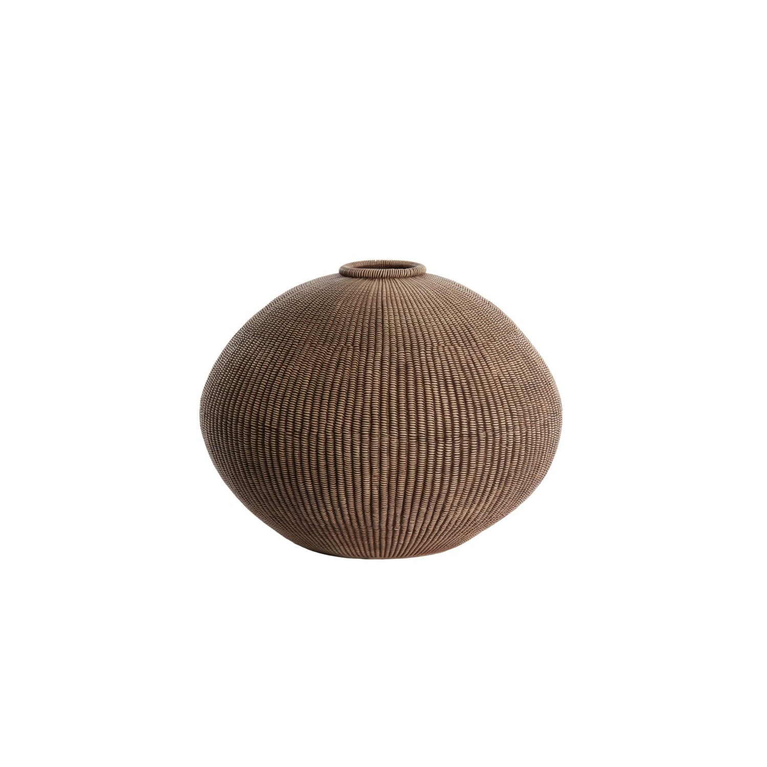 Light & Living Vaas Vedollo - Bruin - Ø35cm