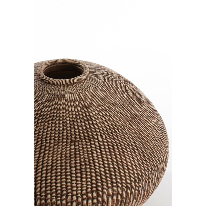 Light & Living Vaas Vedollo - Bruin - Ø35cm