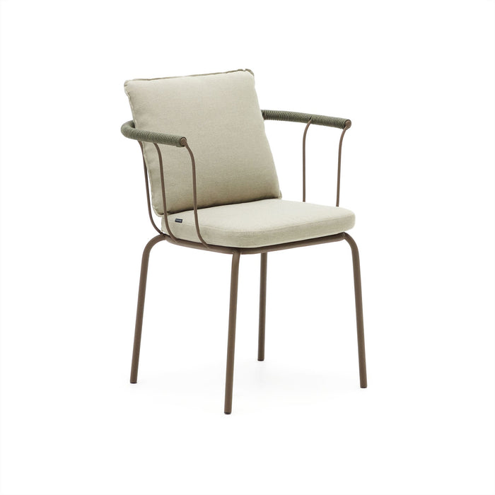 Kave Home - Salguer stapelbare stoel van touw en staal met