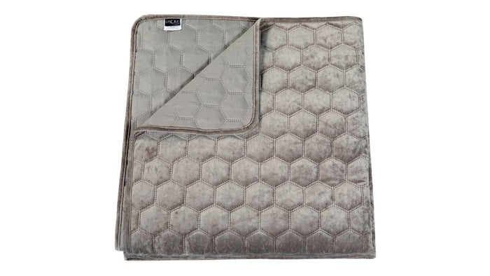 Unique Living - Bedsprei Peggy 220x220cm light grey