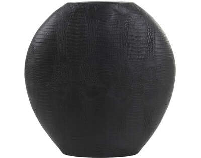 Light&living Vaas deco 50x15x50 cm SKELD zwart