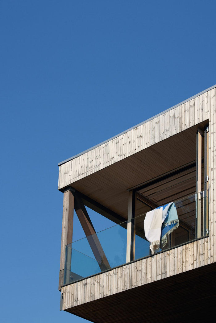 Northern Echo Throw plaid 170x130 blauw