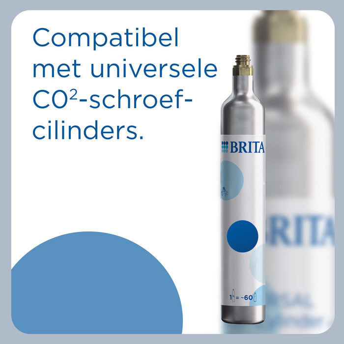 BRITA SodaONE Bruiswatertoestel Wit incl. 1 CO2-cilinder en 1 fles