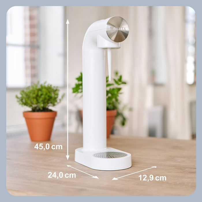 BRITA SodaONE Bruiswatertoestel Wit incl. 1 CO2-cilinder en 1 fles