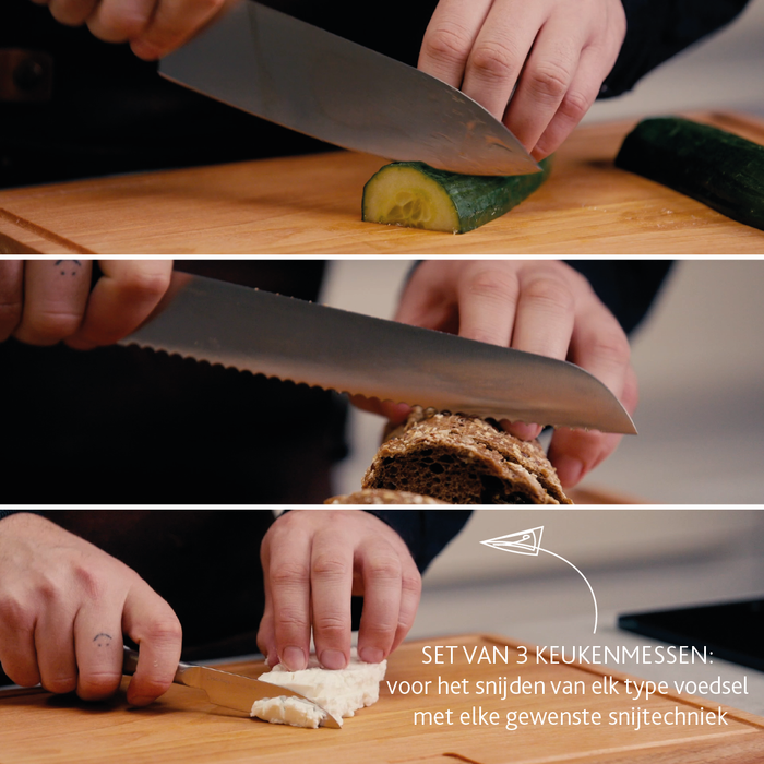 Kitchen knives Copenhagen, set of 3