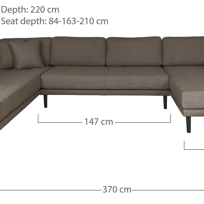 House Nordic - U-Bank Open Einde Rechts - Bruin - Lido