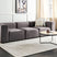 Beliani - FALSTERBO - Modulaire driezitsbank - Donkergrijs - Fluweel