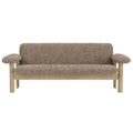 Audo Copenhagen Brasilia 2-zits bank naturel eiken Sheepskin Sahara