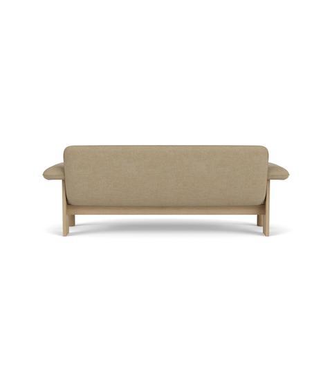 Audo Copenhagen Brasilia 2-zits bank naturel eiken Sheepskin Sahara