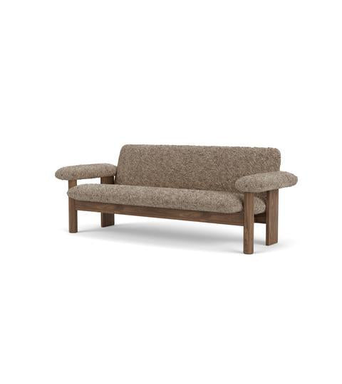 Audo Copenhagen Brasilia 2-zits bank walnoot Sheepskin Nature