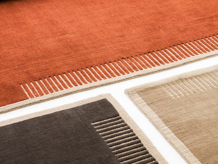 Audo Copenhagen Duomo vloerkleed 270x270 Terracotta Red