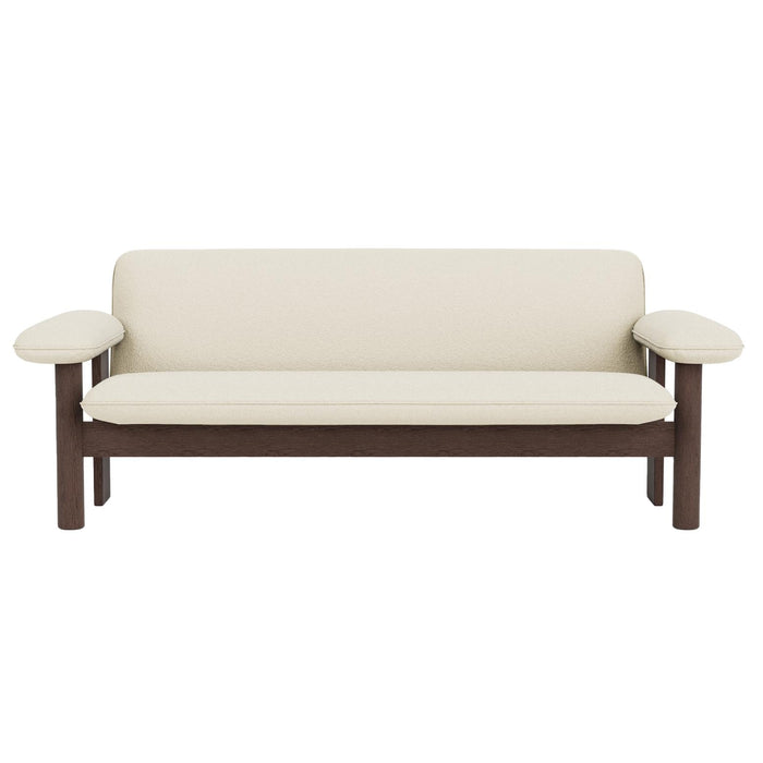 Audo Copenhagen Brasilia 2-zits bank donker eiken Baru 0200 White