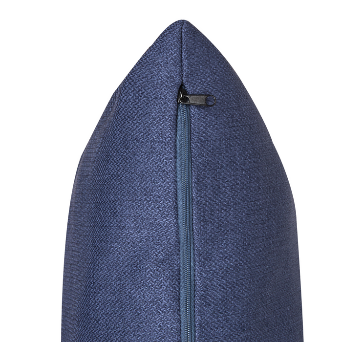 Beliani - MALMOS - Fauteuil - Donkerblauw - Kunstlinnen