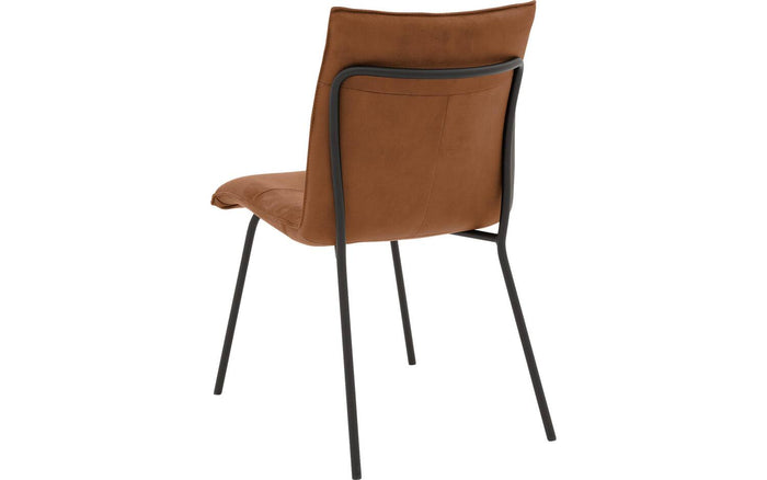 Goossens  Eetkamerstoel Milan -  Leder zonder armleuning