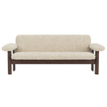 Audo Copenhagen Brasilia 2-zits bank donker eiken Sheepskin Nature