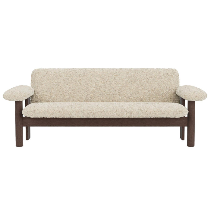 Audo Copenhagen Brasilia 2-zits bank donker eiken Sheepskin Nature