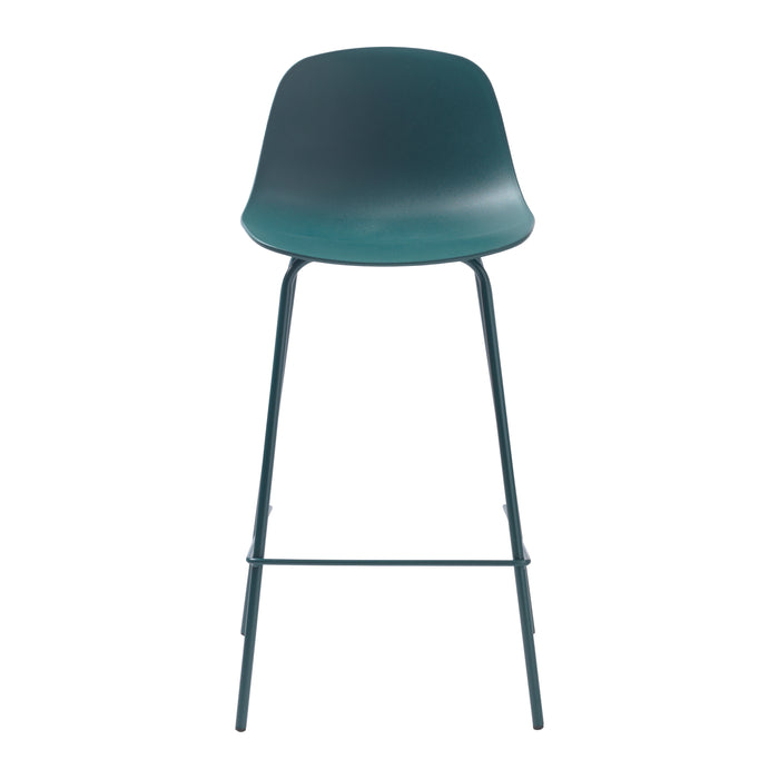 by fonQ Keen Barkruk H 67,5 cm - Petrol Blauw