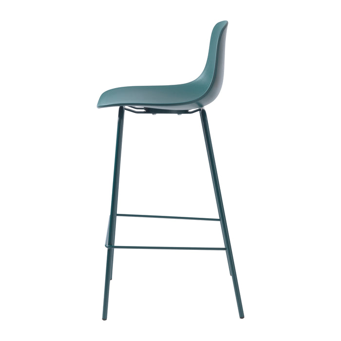 by fonQ Keen Barkruk H 67,5 cm - Petrol Blauw