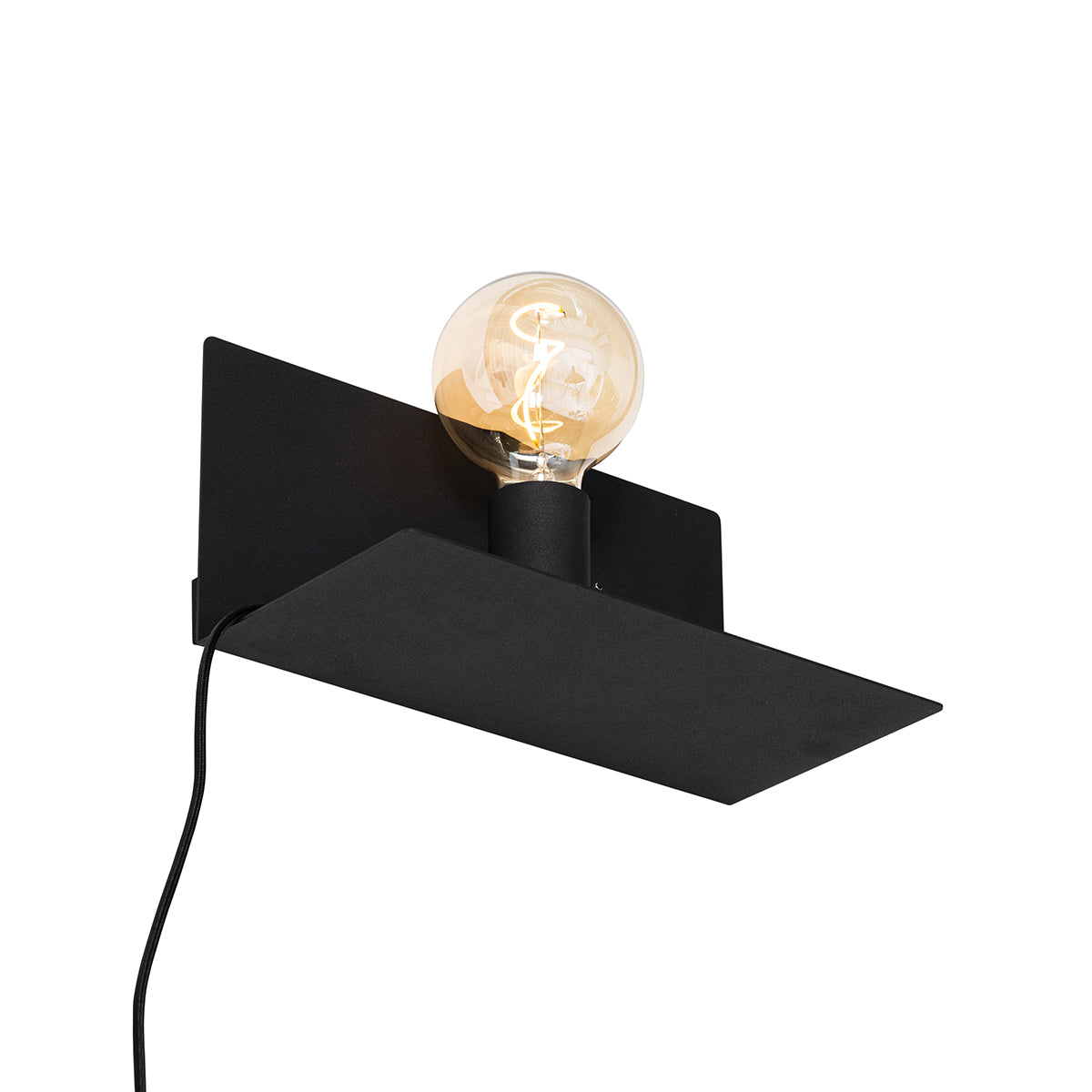 QAZQA Moderne wandlamp zwart magnetisch verstelbaar - Muro