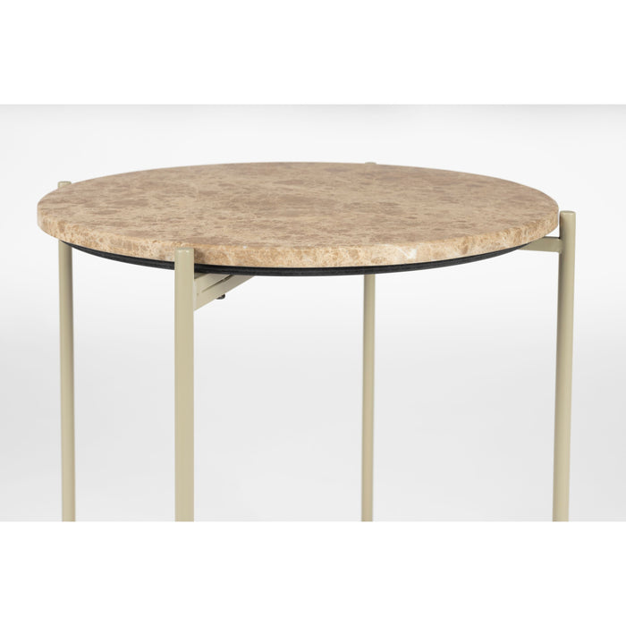 Housecraft Living Tooz bijzettafel Rond 45 cm Marmer Beige