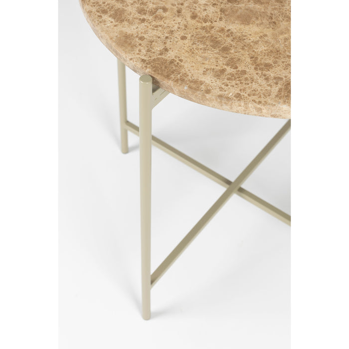 Housecraft Living Tooz bijzettafel Rond 45 cm Marmer Beige