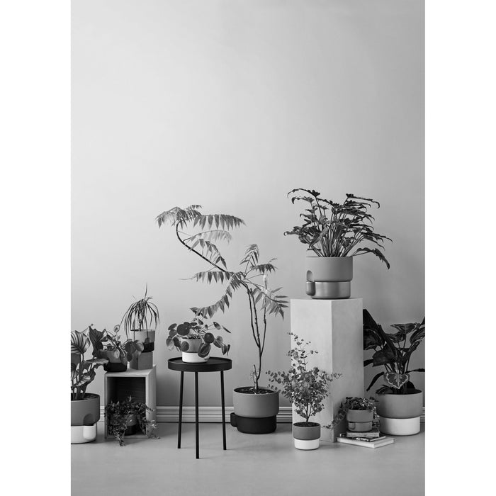 Oasis plantenbak medium Ø20.5 zwart|bruin