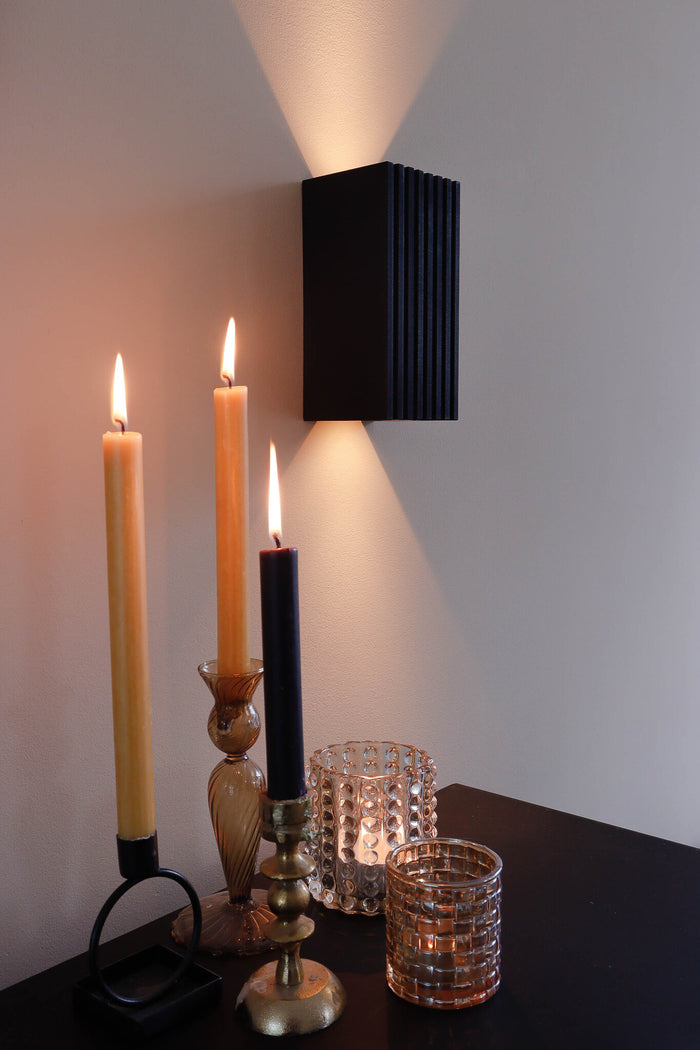 Blij Design Wandlamp Brick Zwart 2x GU10