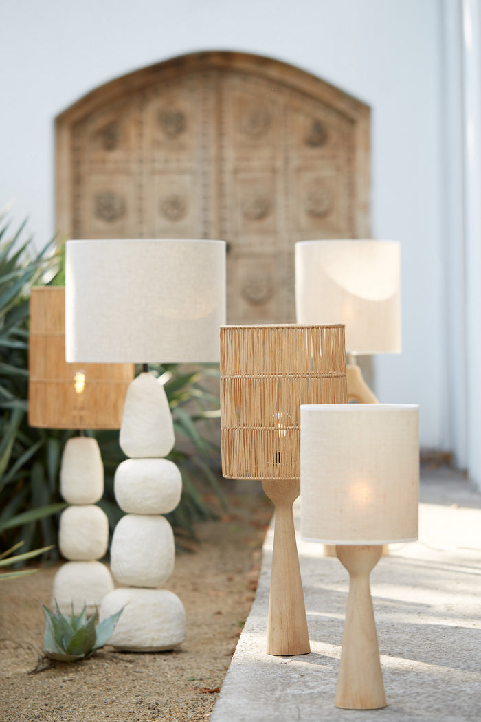 Light & Living Light&living Lampvoet Ø9x33 cm FESTINA hout mat naturel