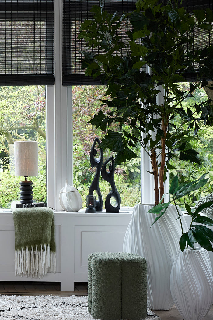 Light & Living Light&living Lampvoet Ø12x21 cm BUDONGO hout zwart