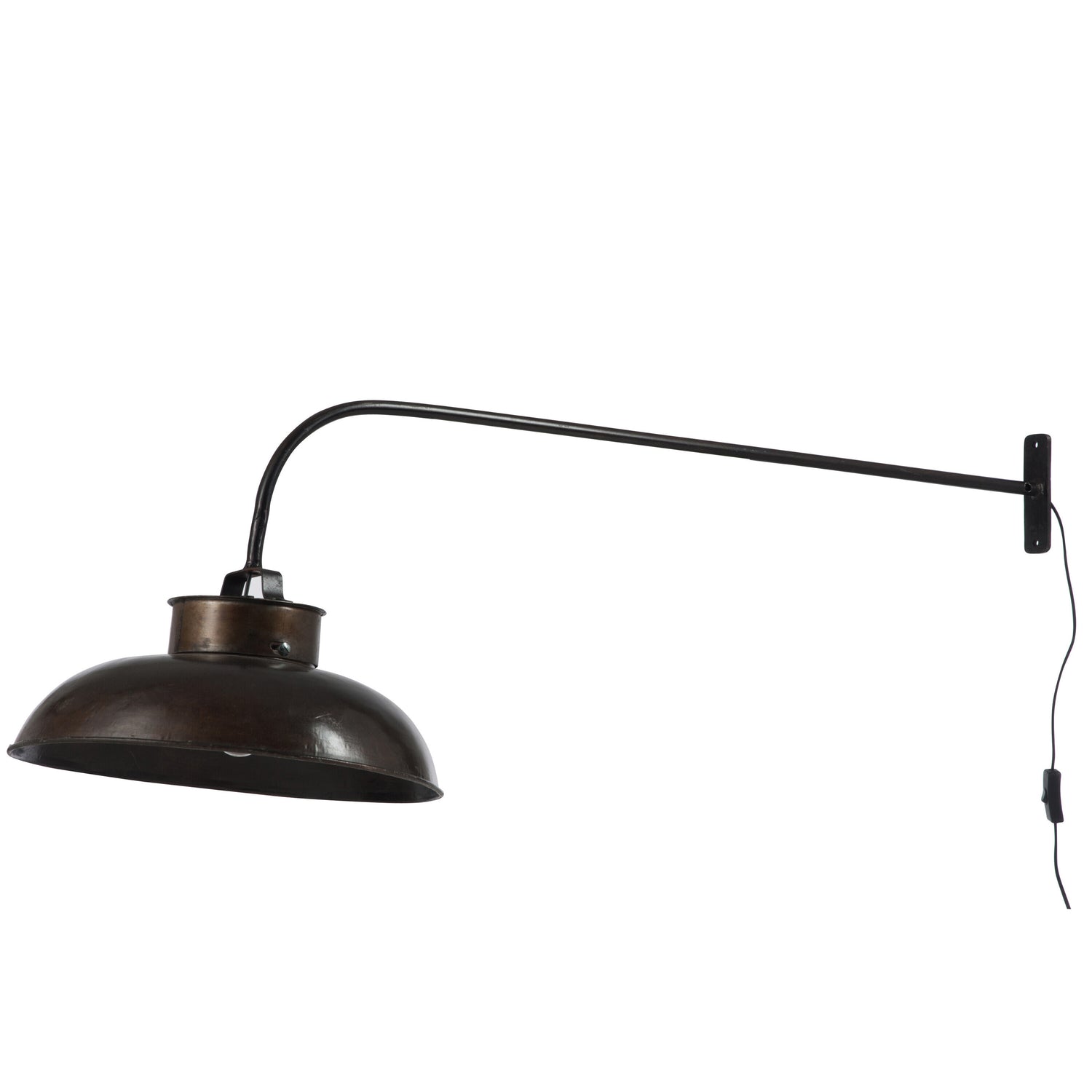 J-line - Muurlamp Lounge Metaal Zwart - 100x36.5x45cm