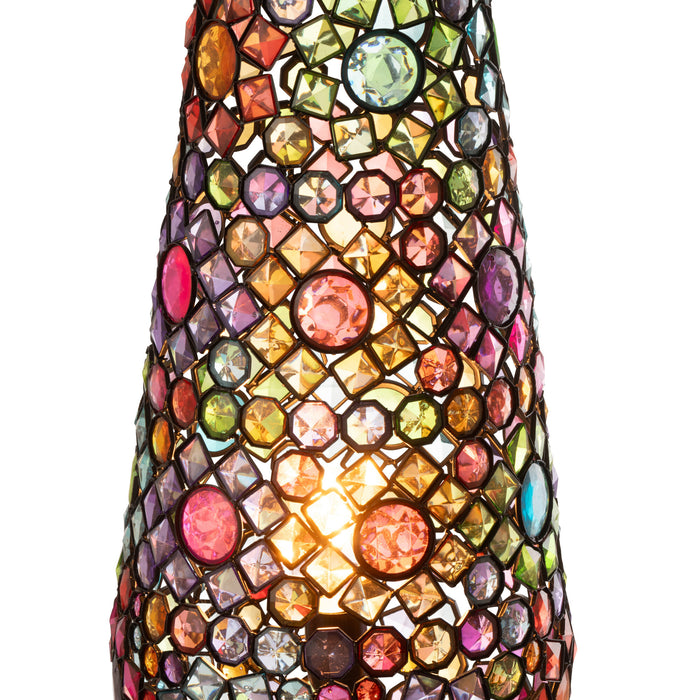 J-Line - Tafellamp Long Ijzer|kunststof Mix Large - 23x14x55cm