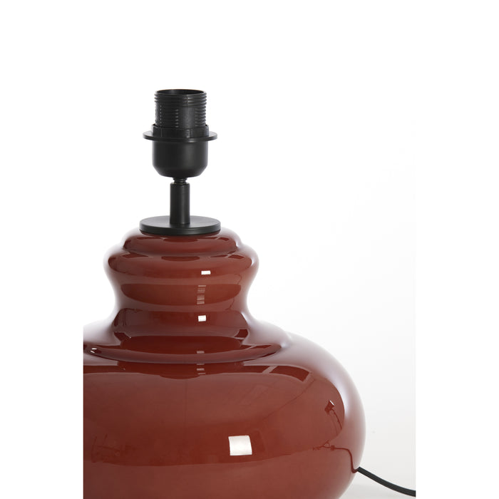 Light & Living Light&living Lampvoet Ø28,5x33 cm VERDE glas bruin