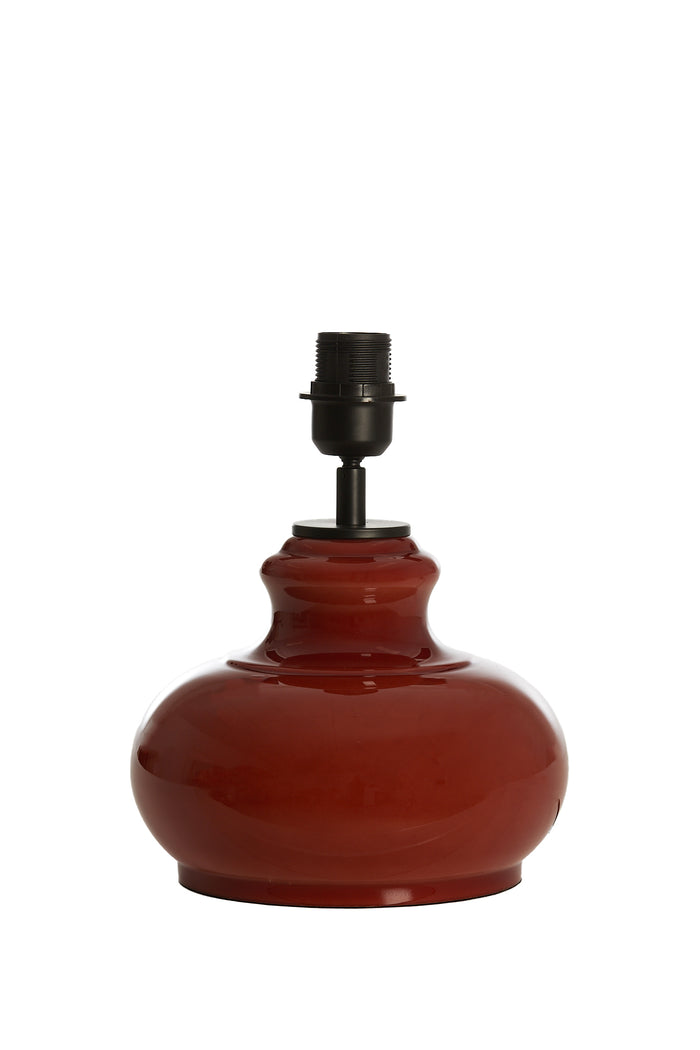 Light & Living Light&living Lampvoet Ø23x28,5 cm VERDE glas bruin