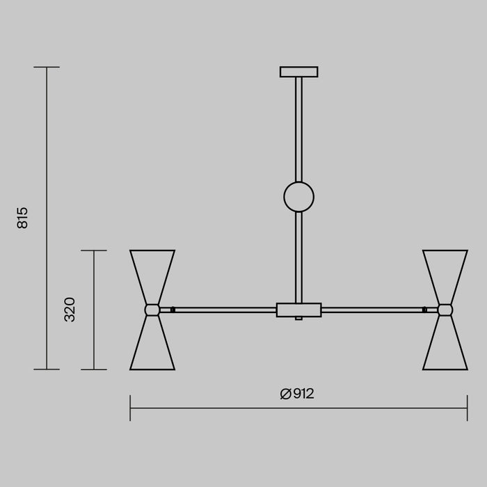 Maytoni - Hanglamp Vesper - Wit met goud - Ø91