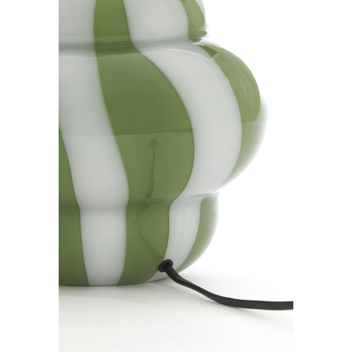 Light&living Lampvoet Ø22x28 cm YLIEN glas groen-wit+goud