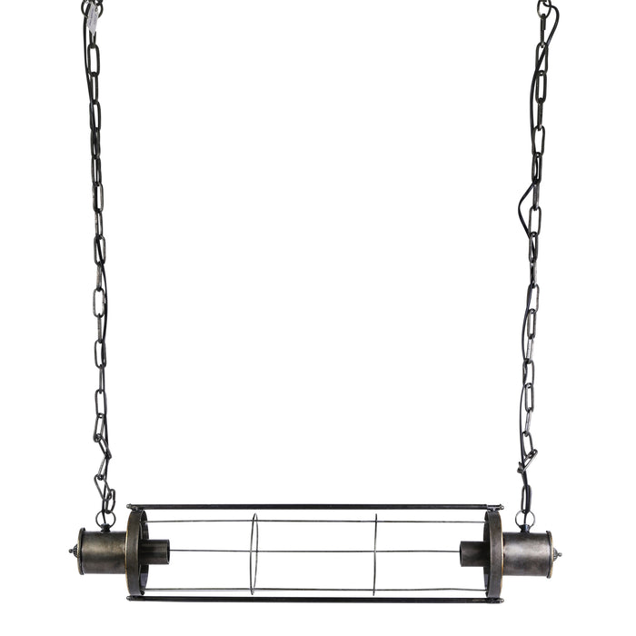PTMD Tunnel metal grey hanging lamp