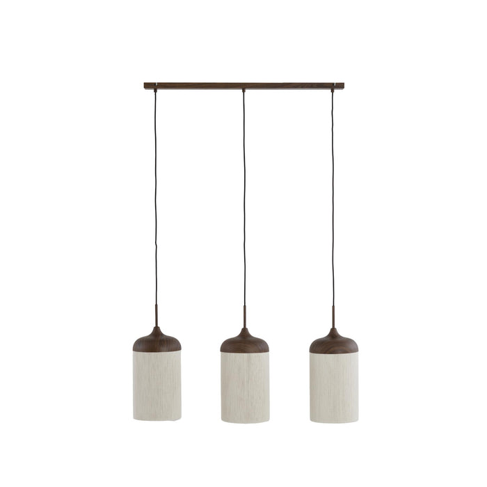 Light & Living Hanglamp Dania - Bruin|Crème - 90x22x32cm - 3L