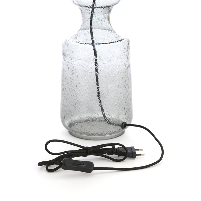 Light & Living Light&living Lampvoet Ø15x51 cm LABIN glas smoke+zwart