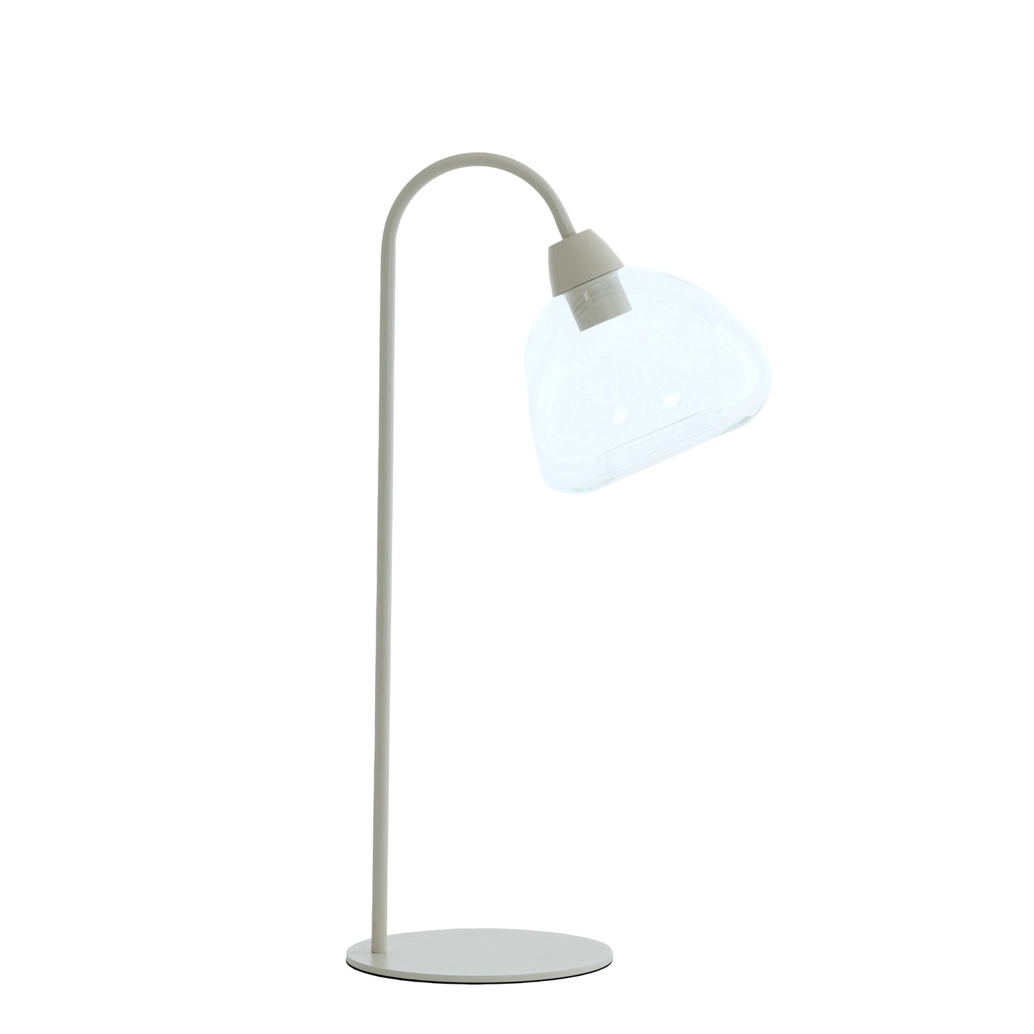 Light&living Tafellamp 31,5x20x61 cm BISHO glas helder+crème