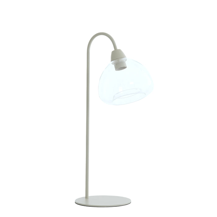Light&living Tafellamp 31,5x20x61 cm BISHO glas helder+crème