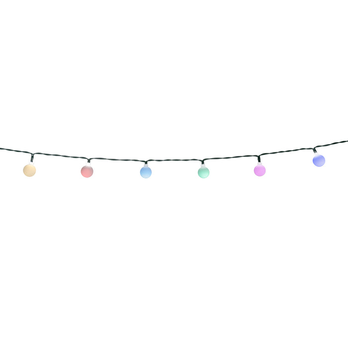 QAZQA Buiten lichtsnoer 7m incl. LED 50-lichts RGBW solar- Festival