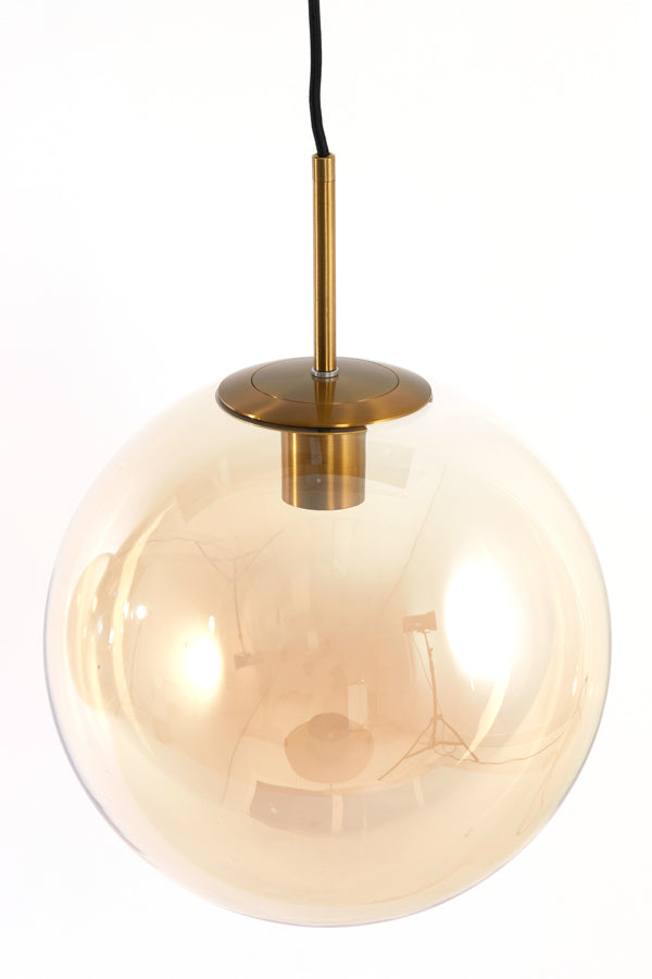 Light&living Hanglamp 3L 120x30x30 cm MEDINA glas amber+goud