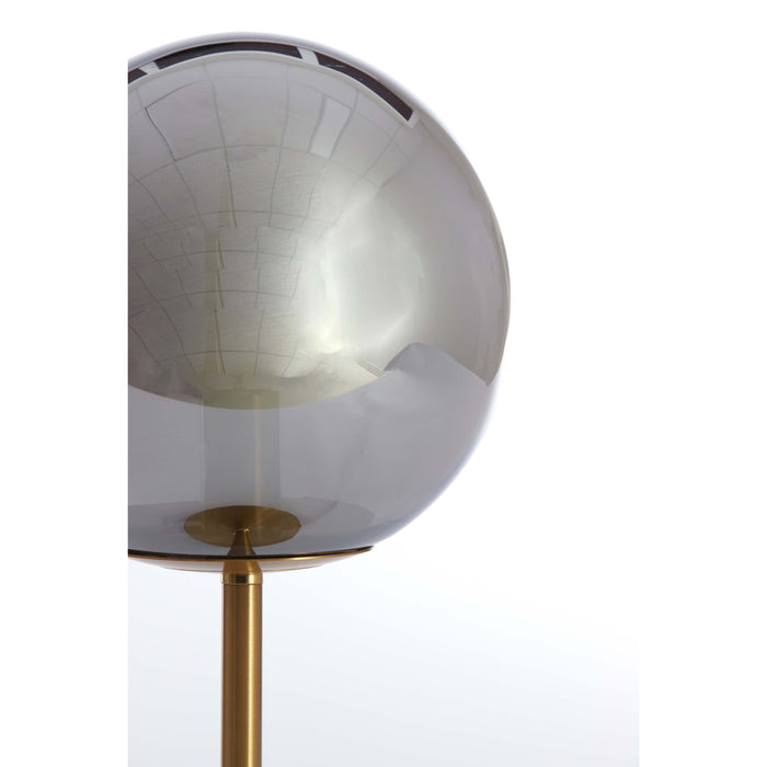 Light & Living Light&living Tafellamp Ø20x43 cm MEDINA glas smoke+goud