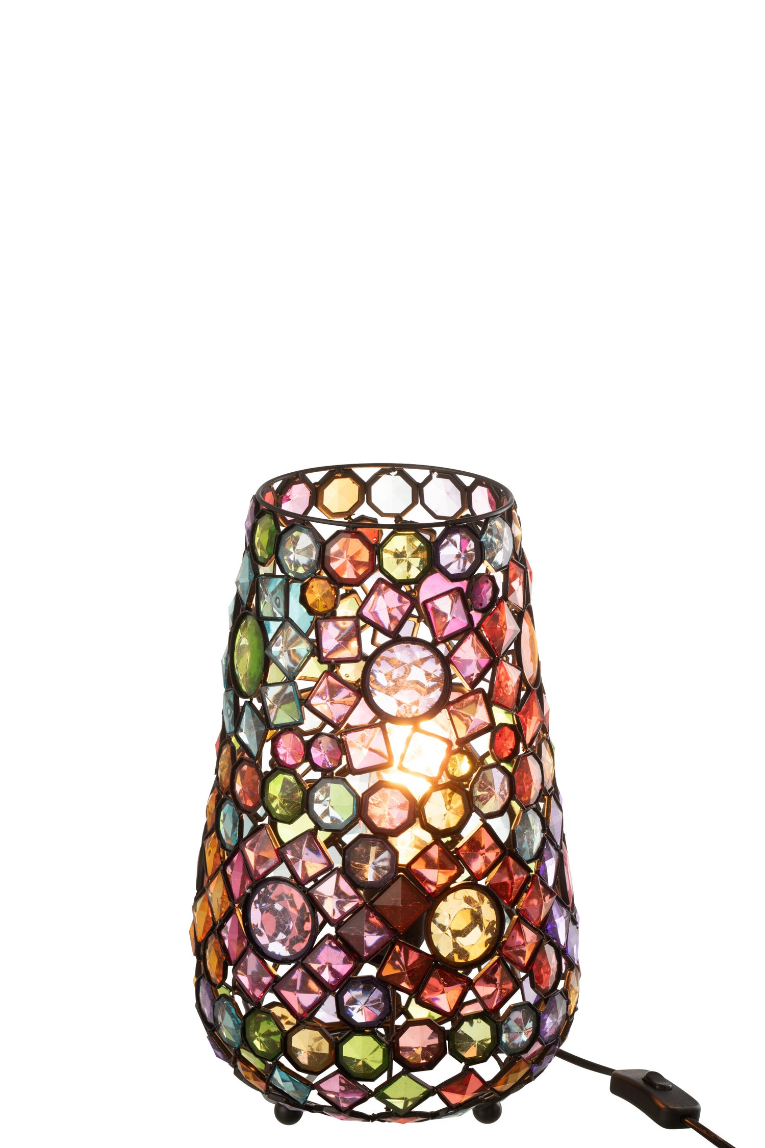 J-Line - Tafellamp Long Ijzer|kunststof Mix Small - 23x14x35cm