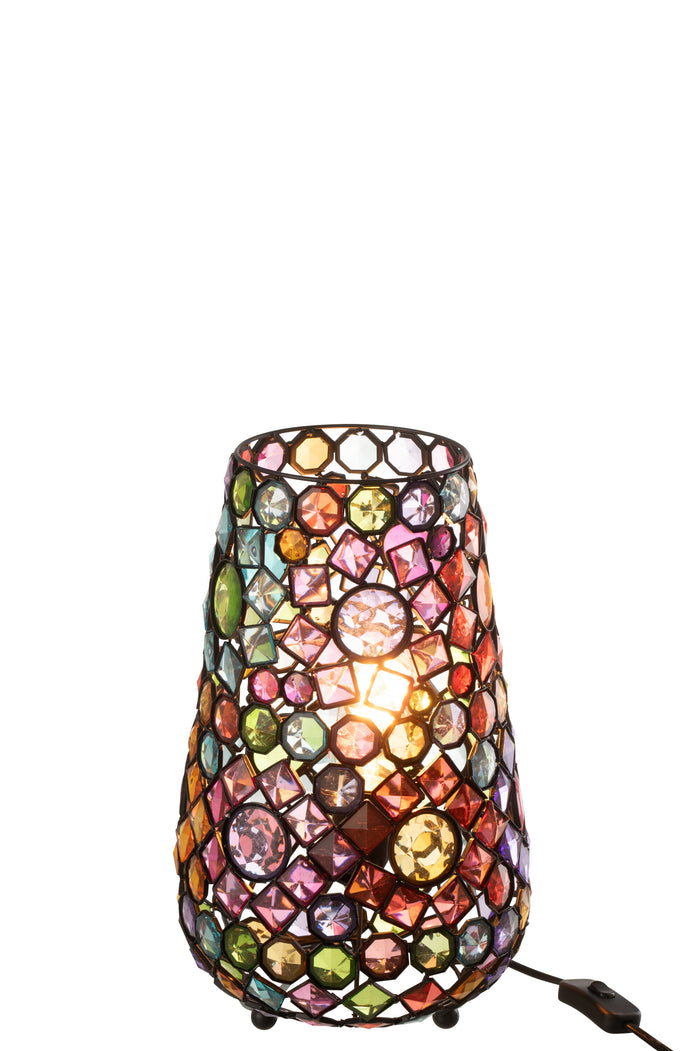 J-Line - Tafellamp Long Ijzer|kunststof Mix Small - 23x14x35cm